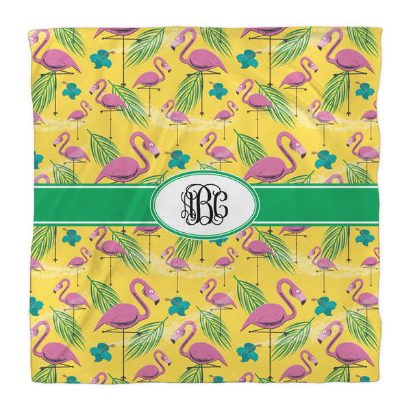 Pink Flamingo Comforter - Queen - Front