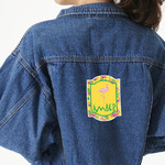 Pink Flamingo Twill Iron On Patch - Custom Shape - X-Large (Personalized)