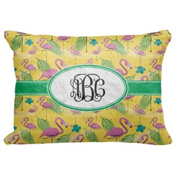 Pink Flamingo Decorative Baby Pillowcase - 16"x12" (Personalized)