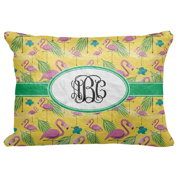 Custom Pink Flamingo Decorative Baby Pillowcase - 16"x12" (Personalized)