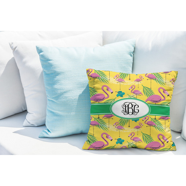 Pink Flamingo Decorative Pillow Case - LIFESTYLE 2