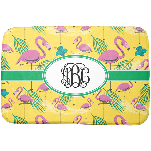 Custom Pink Flamingo Dish Drying Mat (Personalized)