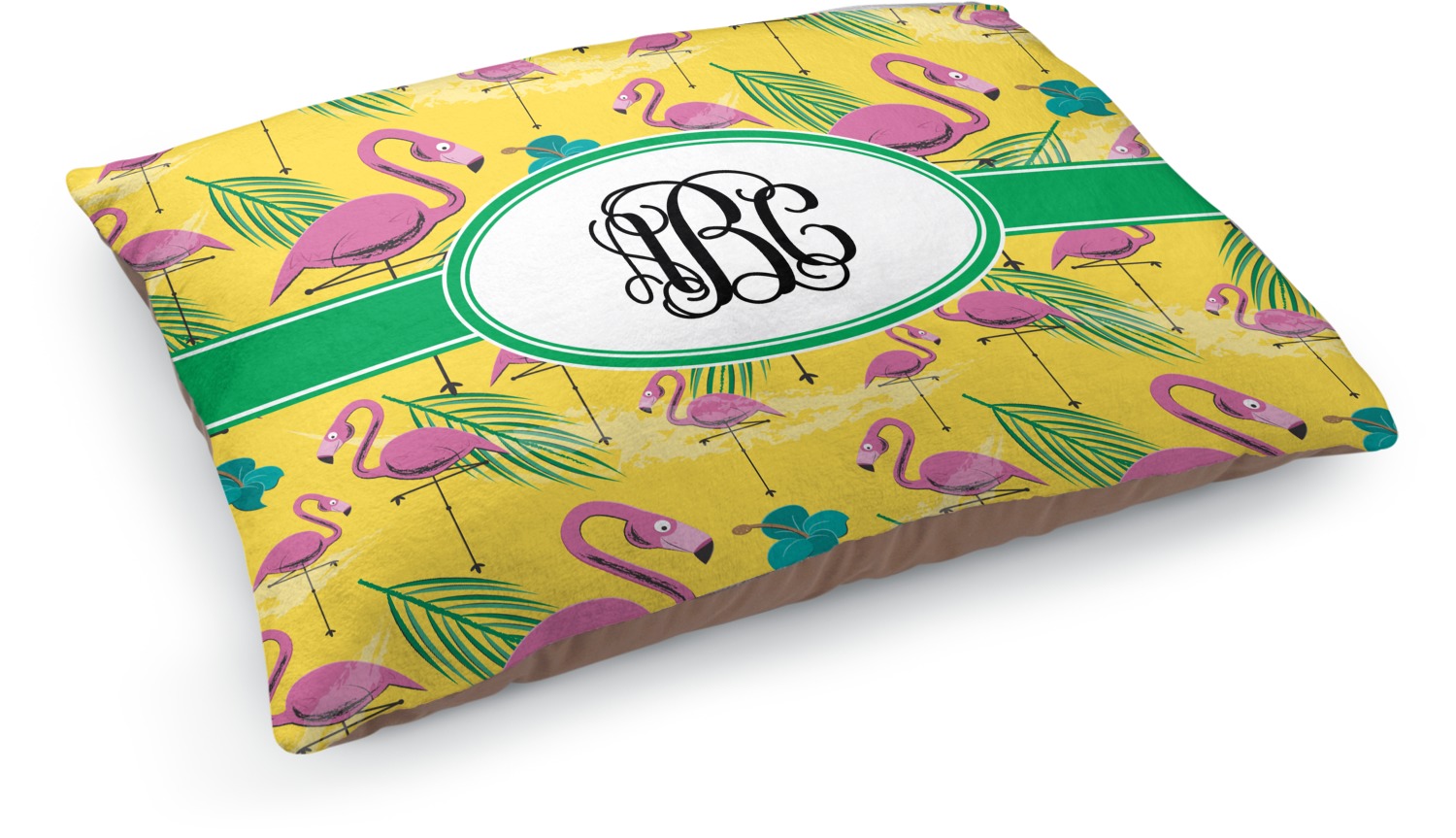 pink flamingo dog bed