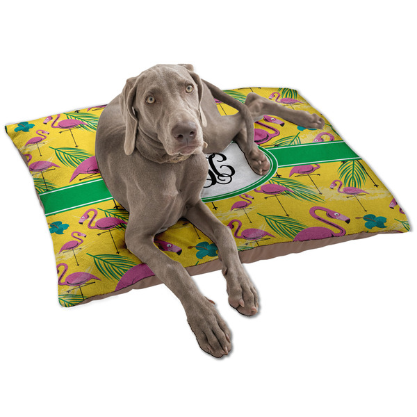 Pink Flamingo Dog Bed - Large LIFESTYLE