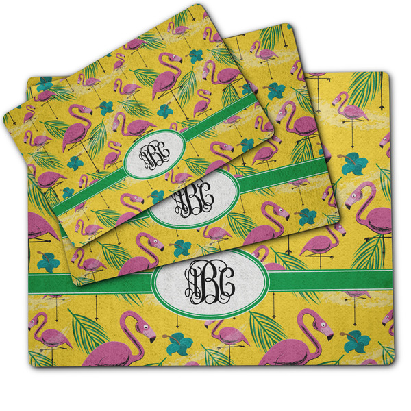 Pink Flamingo Dog Food Mat - MAIN (sm, med, lrg)