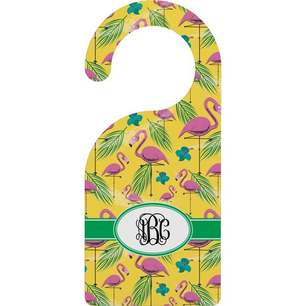 Custom Pink Flamingo Door Hanger (Personalized)