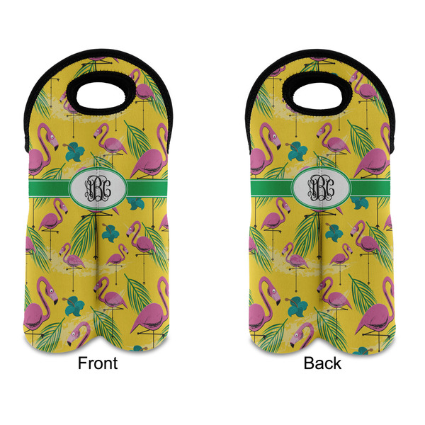 Pink Flamingo Double Wine Tote - APPROVAL (new)