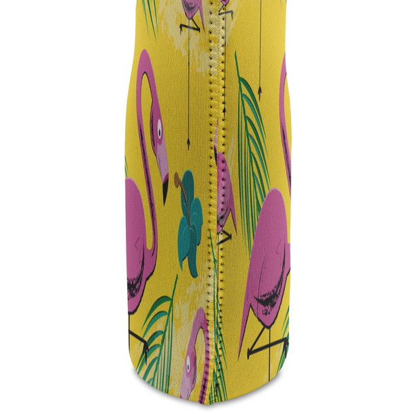 Pink Flamingo Double Wine Tote - DETAIL 2 (new)