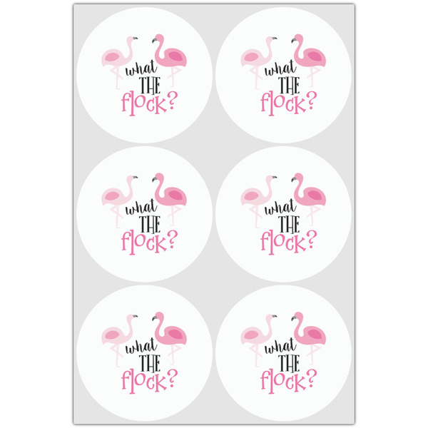 Pink Flamingo Drink Topper - Large - Set of 6