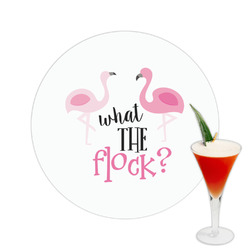Pink Flamingo Printed Drink Topper -  2.5"