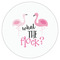 Pink Flamingo Drink Topper - Small - Single