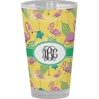 Pink Flamingo Pint Glass - Full Color (Personalized)