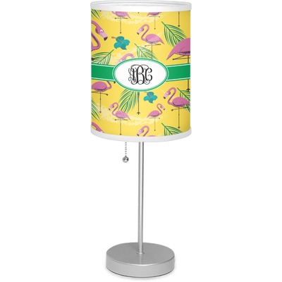 Pink Flamingo 7" Drum Lamp with Shade (Personalized)