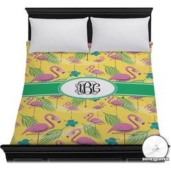 Pink Flamingo Duvet Cover - Full / Queen (Personalized)