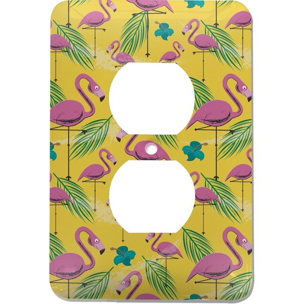 Custom Pink Flamingo Electric Outlet Plate