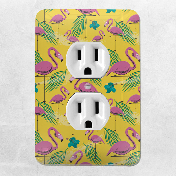 Pink Flamingo Electric Outlet Plate - LIFESTYLE