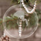 Pink Flamingo Engraved Glass Ornaments - Round-Main Parent