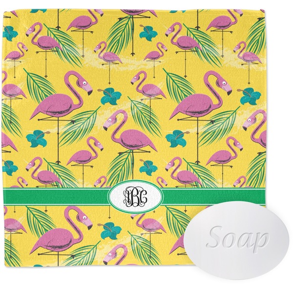 Custom Pink Flamingo Washcloth (Personalized)