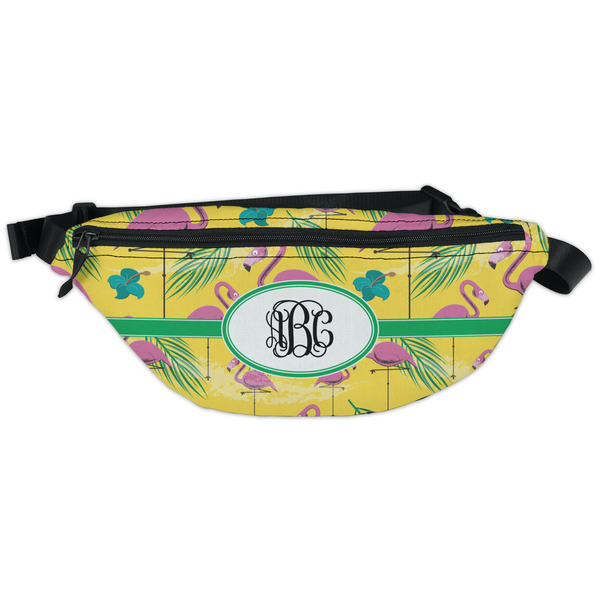 Custom Pink Flamingo Fanny Pack - Classic Style (Personalized)