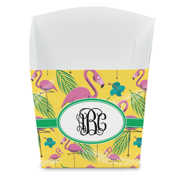 Custom Pink Flamingo French Fry Favor Boxes (Personalized)