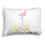 Pink Flamingo Pillow Case - Standard - Graphic (Personalized)
