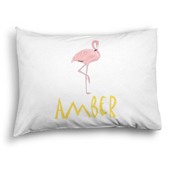 Pink Flamingo Pillow Case - Standard - Graphic (Personalized)