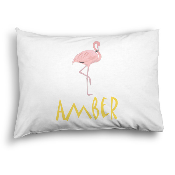 Custom Pink Flamingo Pillow Case - Standard - Graphic (Personalized)