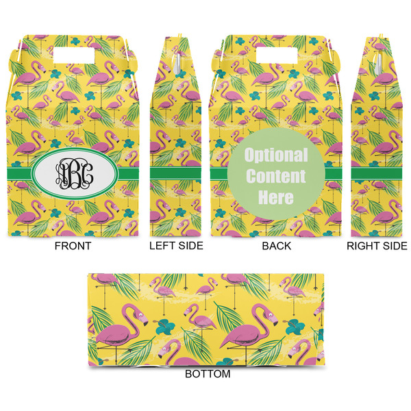 Pink Flamingo Gable Favor Box - Approval