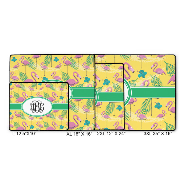 Pink Flamingo Gaming Mats - SIZE CHART