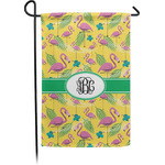 Pink Flamingo Small Garden Flag - Single Sided w/ Monograms