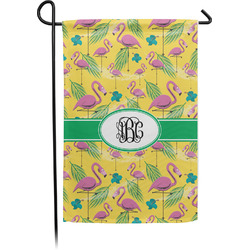 Pink Flamingo Garden Flag (Personalized)