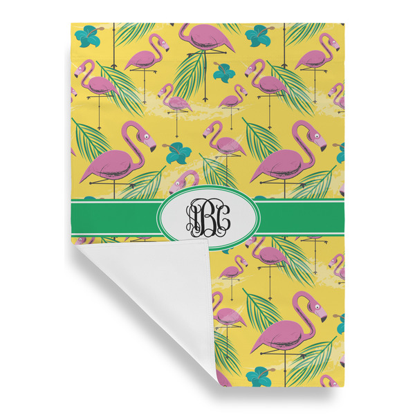 Pink Flamingo Garden Flags - Large - Single Sided - FRONT FOLDED