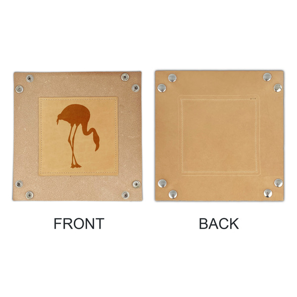 Pink Flamingo Genuine Leather Valet Trays - APPROVAL