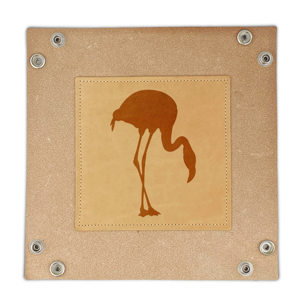 Pink Flamingo Genuine Leather Valet Trays - FRONT