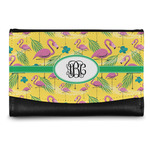 Pink Flamingo Genuine Leather Women's Wallet - Small (Personalized)