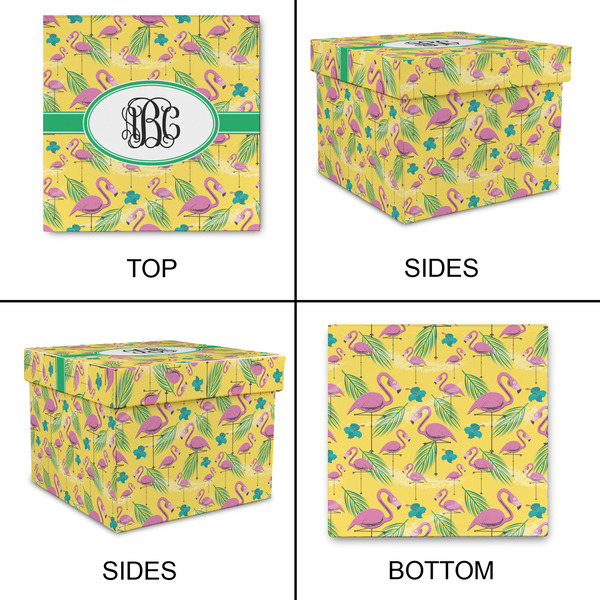 Pink Flamingo Gift Boxes with Lid - Canvas Wrapped - XX-Large - Approval