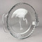 Pink Flamingo Glass Pie Dish - 9.5in Round
