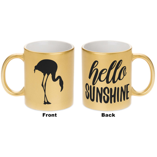 Pink Flamingo Gold Mug - Apvl