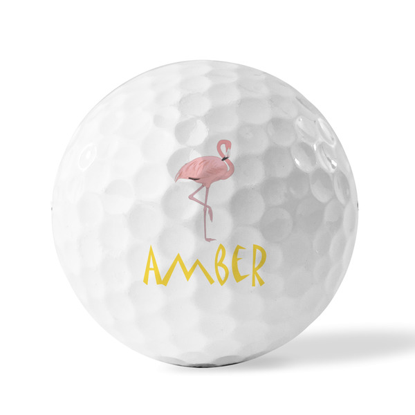 Pink Flamingo Golf Balls - Generic - Set of 3 - FRONT
