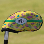 Pink Flamingo Golf Club Iron Cover (Personalized)