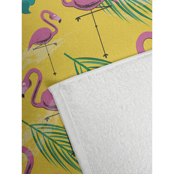 Pink Flamingo Golf Towel - Detail