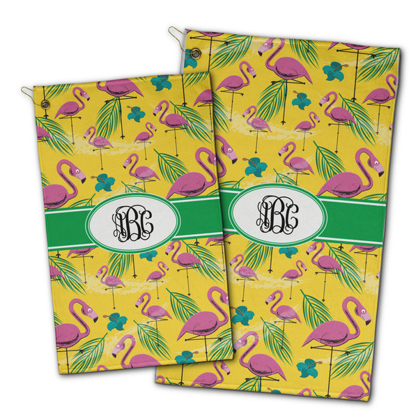 Pink Flamingo Golf Towel - PARENT (small and large)
