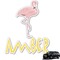 Pink Flamingo Graphic Car Decal