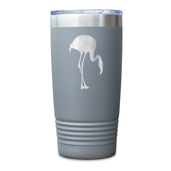 Pink Flamingo Gray Polar Camel Tumbler - 20oz - Single Sided - Approval