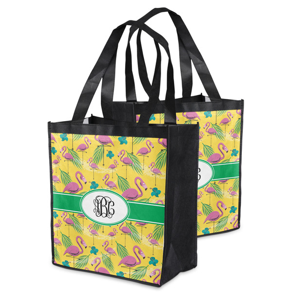Pink Flamingo Grocery Bag - MAIN