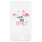Pink Flamingo Guest Napkin - Front View