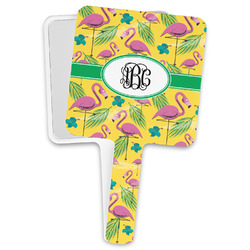Pink Flamingo Hand Mirror (Personalized)