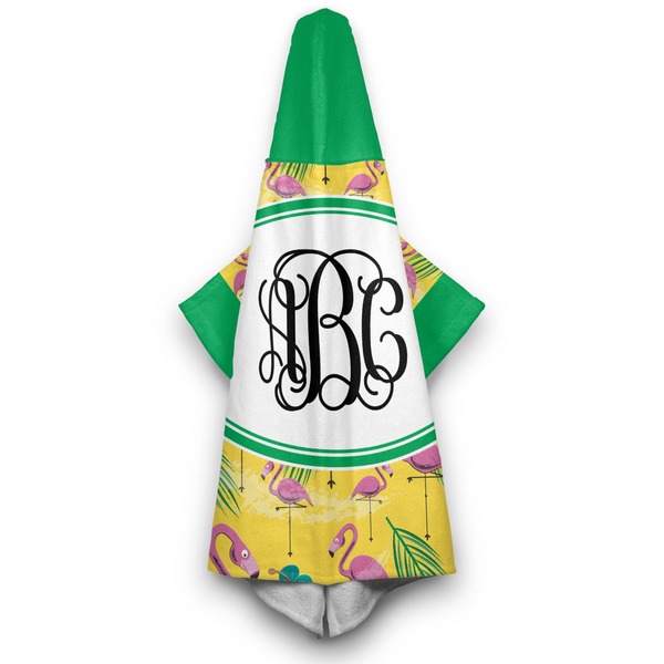 Pink Flamingo Hooded Towel - Hanging