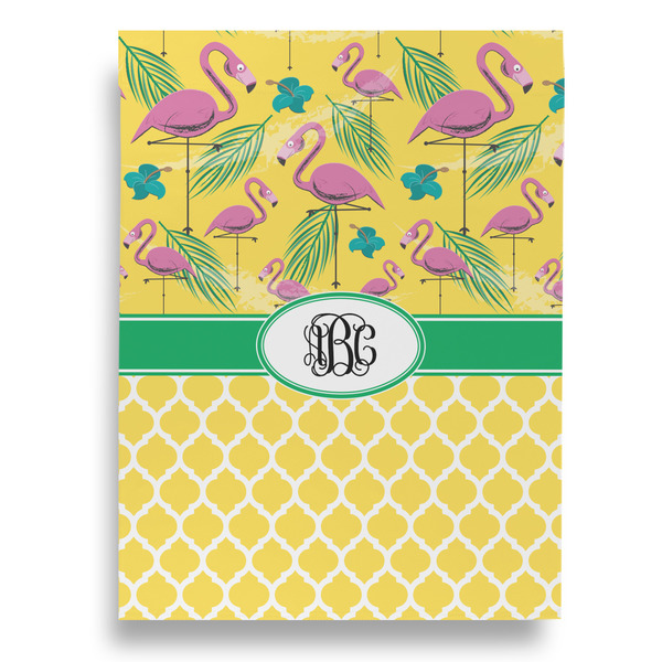 Pink Flamingo House Flags - Double Sided - BACK