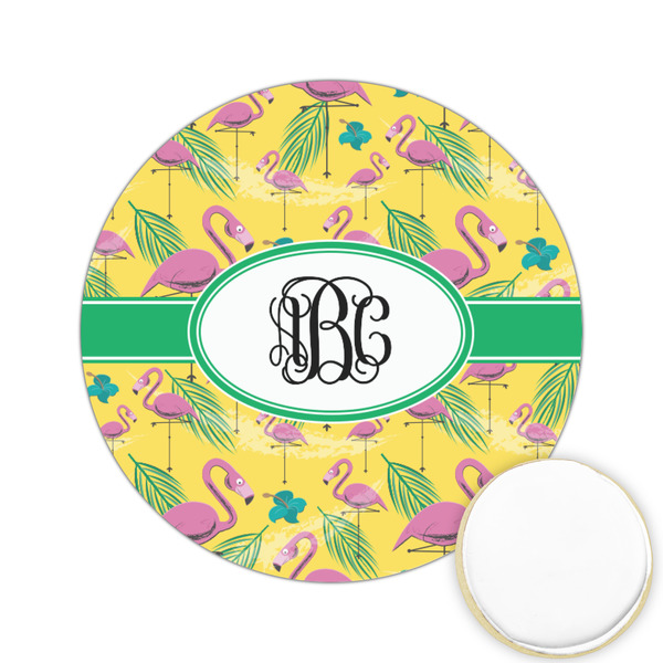 Custom Pink Flamingo Printed Cookie Topper - 2.15" (Personalized)